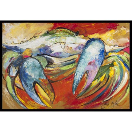 Carolines Treasures Blue Crab Indoor and Outdoor Mat- 18 x 27 in. JMK1109MAT